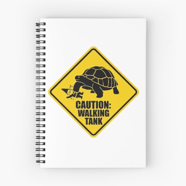 Item preview, Caution Walking Tank Funny Sulcata Tortoise Sign designed and sold by Petzzz.