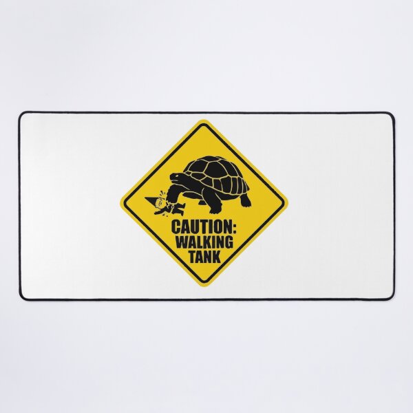 Item preview, Caution Walking Tank Funny Sulcata Tortoise Sign designed and sold by Petzzz.