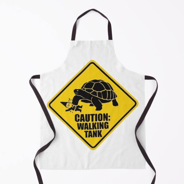 Item preview, Caution Walking Tank Funny Sulcata Tortoise Sign designed and sold by Petzzz.