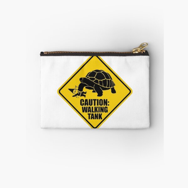 Item preview, Caution Walking Tank Funny Sulcata Tortoise Sign designed and sold by Petzzz.