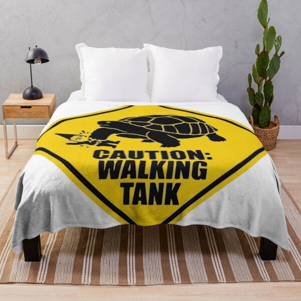 Item preview, Caution Walking Tank Funny Sulcata Tortoise Sign designed and sold by Petzzz.