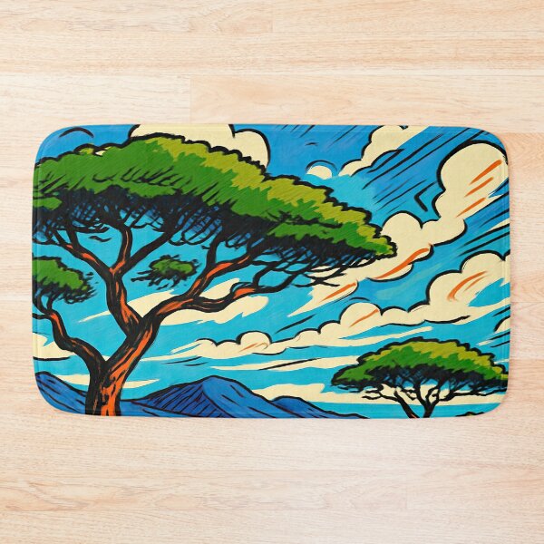 Item preview, Kenya landscape  | Comics - Cartoon style designed and sold by ComicsFactory.