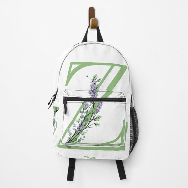 Item preview, The letter “Z” | romantic Eucalyptus and Lavender floral illustration | floral Monograms designed and sold by hollycooper.