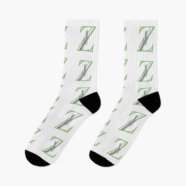 Item preview,  The letter “Z” | romantic Eucalyptus and Lavender floral illustration | floral Monograms designed and sold by hollycooper.