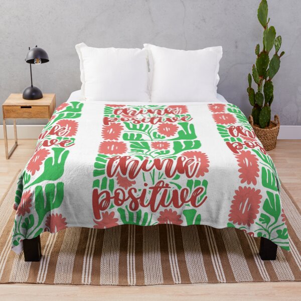 Item preview, “Think Positive” in Red and Green – Motivation Illustration designed and sold by iamKRUK.