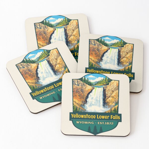 Item preview, Yellowstone National Park Retro Geyser Wildlife, Wyoming US designed and sold by Gideon Emmerich.