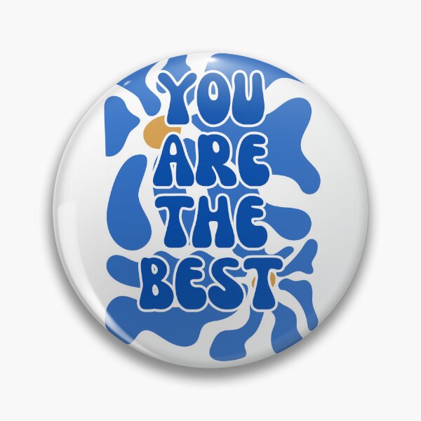 Item preview, “You Are the Best” in Blue Tones – Motivation Illustration designed and sold by iamKRUK.