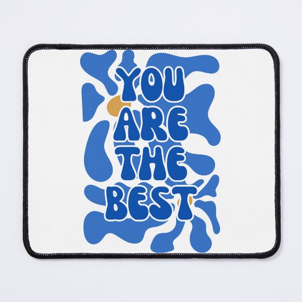 Item preview, “You Are the Best” in Blue Tones – Motivation Illustration designed and sold by iamKRUK.