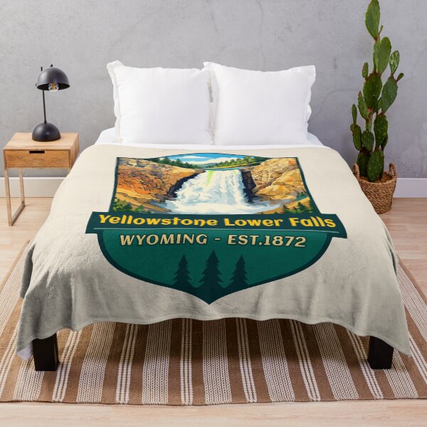 Item preview, Yellowstone National Park Retro Geyser Wildlife, Wyoming US designed and sold by Gideon Emmerich.