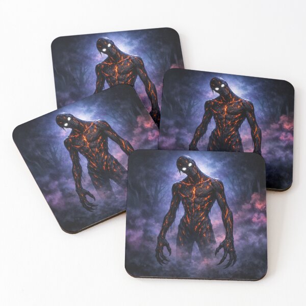 Item preview, Dark Lava Shadow Creature – 80s Horror Fantasy Monster designed and sold by Designjeen.