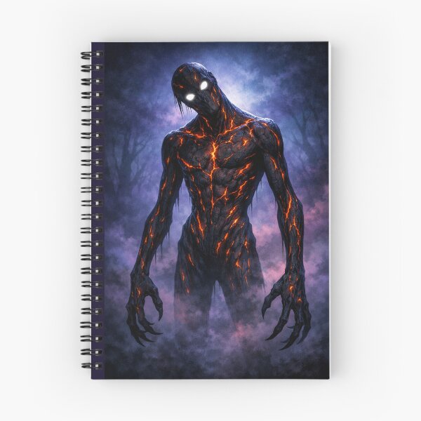 Item preview, Dark Lava Shadow Creature – 80s Horror Fantasy Monster designed and sold by Designjeen.