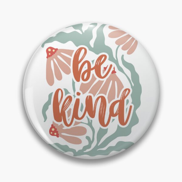 Item preview, “Be Kind” in Light Beige and Green – Motivation Illustration designed and sold by iamKRUK.