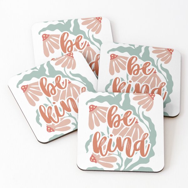 Item preview, “Be Kind” in Light Beige and Green – Motivation Illustration designed and sold by iamKRUK.