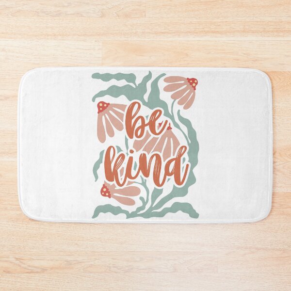 Item preview, “Be Kind” in Light Beige and Green – Motivation Illustration designed and sold by iamKRUK.