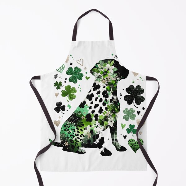 Item preview, St Patricks Day Labrador Retriever Made of Leopard Print & Shamrocks designed and sold by TheBeesForYou.