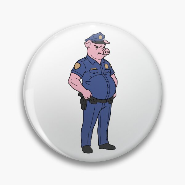 Item preview, Retro Style Pig Police Officer. designed and sold by DforDraig.