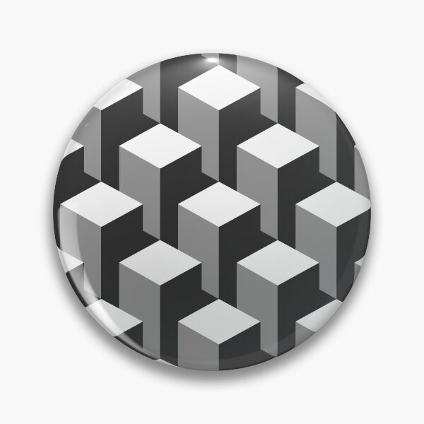 Item preview, Isometric Cube Illusion designed and sold by The Gilded Canvas.
