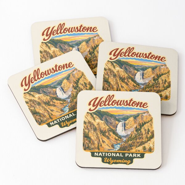 Item preview, Pegatina del Parque Nacional de Yellowstone, vacas peludas, bisonte americano designed and sold by Gideon Emmerich.