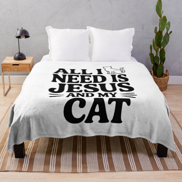Item preview, All I Need is Jesus and My Cat designed and sold by Frank Ring.