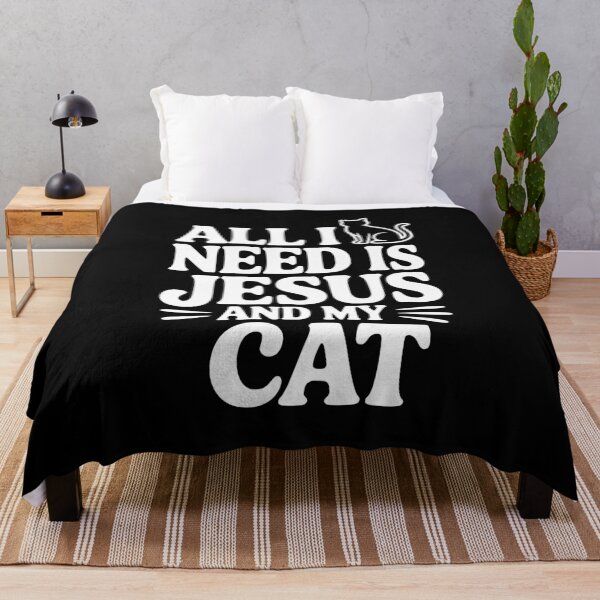 Item preview, All I Need is Jesus and My Cat designed and sold by Frank Ring.