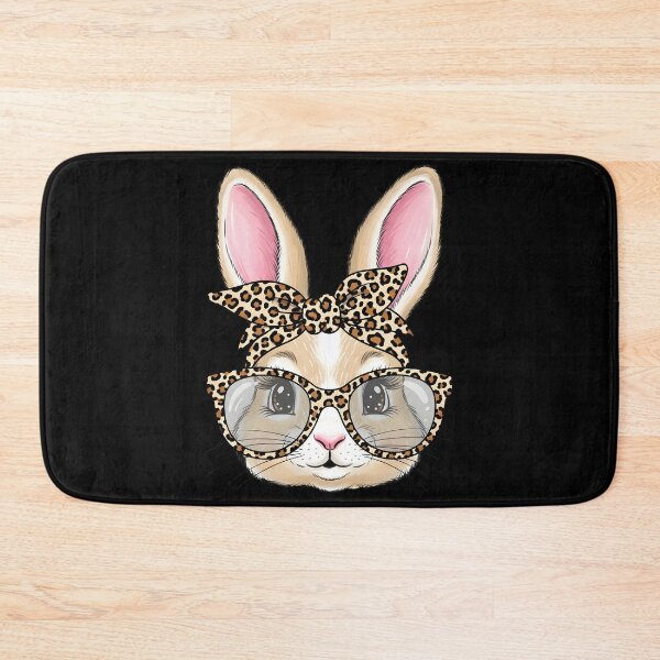 Item preview, Cute Bunny Rabbit Face Leopard Coquette Bow Glasses Easter designed and sold by OlakunleOloroz.