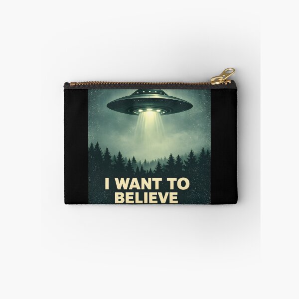 Item preview, I Want To Believe – Retro UFO Tribute designed and sold by KawaiiOrbit.