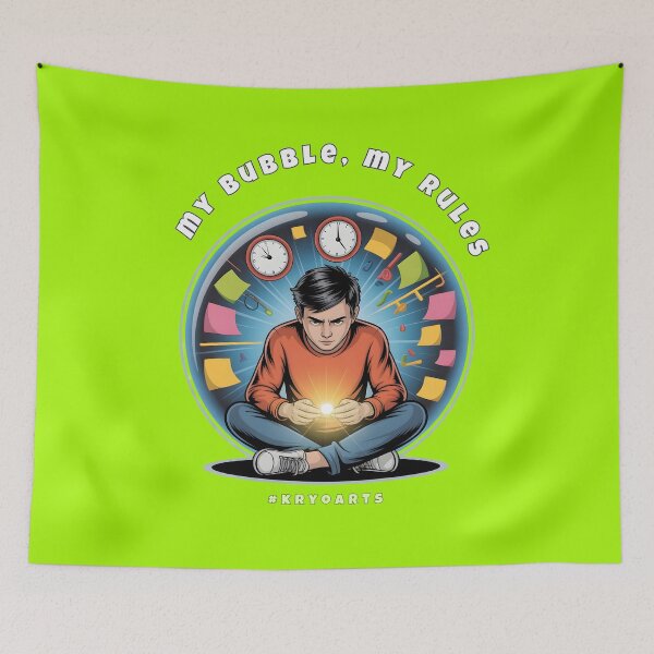 Item preview, My Bubble, My Rules | ADHD Hyperfocus & Boundaries Art designed and sold by kryoarts.
