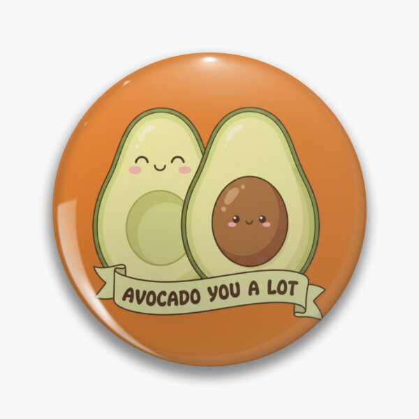 Item preview, Kawaii Avocado Love Pun Illustration designed and sold by PrintBreeze.