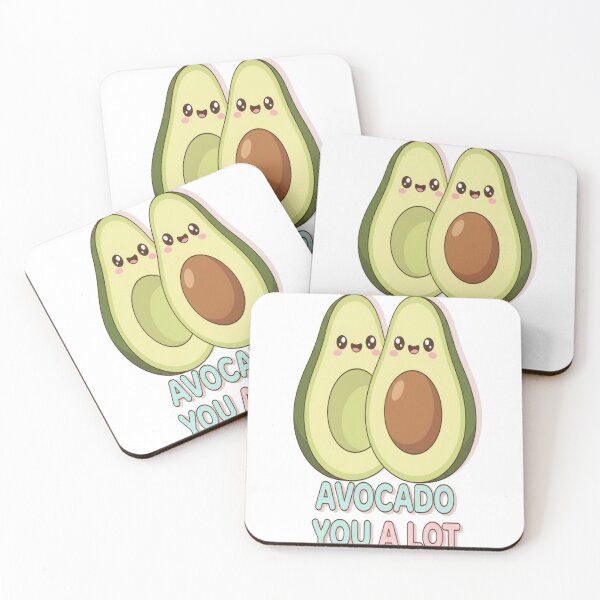 Item preview, Kawaii Avocado Love Pun Illustration designed and sold by PrintBreeze.