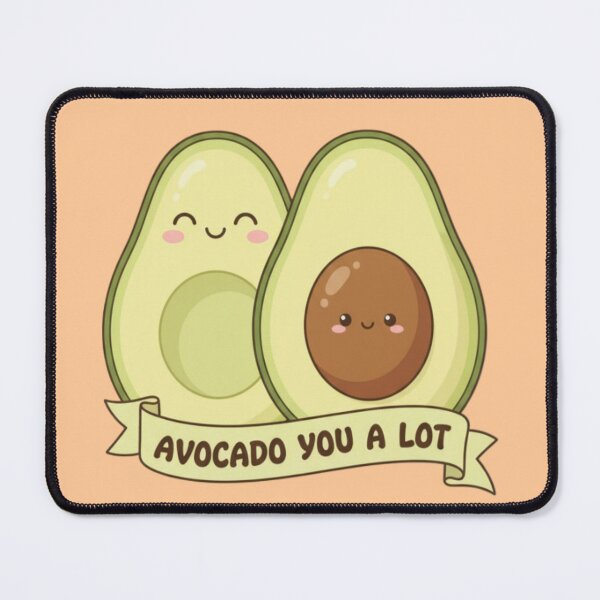 Item preview, Kawaii Avocado Love Pun Illustration designed and sold by PrintBreeze.