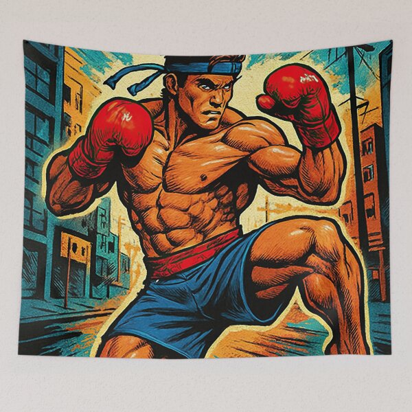 Item preview, Kickboxer | Comics - Cartoon style designed and sold by ComicsFactory.