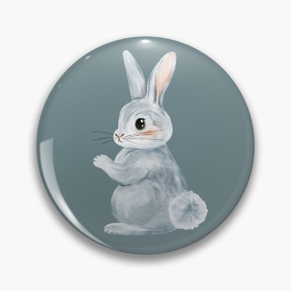 Item preview, Watercolor Blue Bunny designed and sold by Sagi Jane Art.