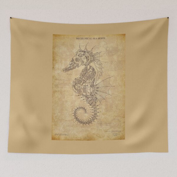 Item preview, Steampunk Sea Horse designed and sold by Jeeklsdotcom.