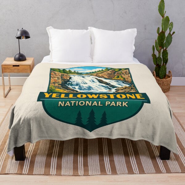 Item preview, Yellowstone National Park Retro Geyser Wildlife, Wyoming US designed and sold by Gideon Emmerich.