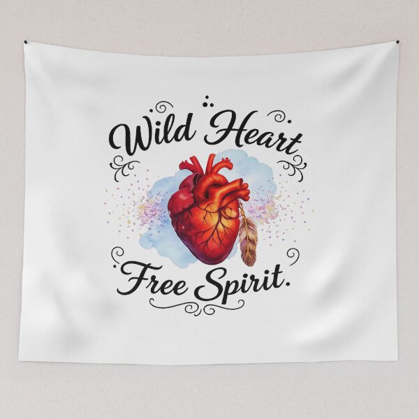 Item preview, Wild Heart Free Spirit designed and sold by MarselArt.
