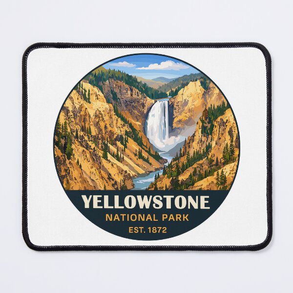 Item preview, Yellowstone National Park Retro Geyser Wildlife, Wyoming US designed and sold by Gideon Emmerich.