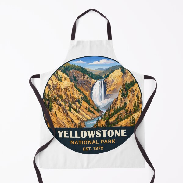 Item preview, Yellowstone National Park Retro Geyser Wildlife, Wyoming US designed and sold by Gideon Emmerich.