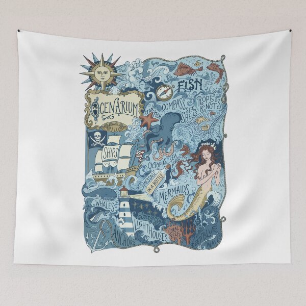 Item preview, Vintage Nautical Navigation Compass Map designed and sold by Blok45.
