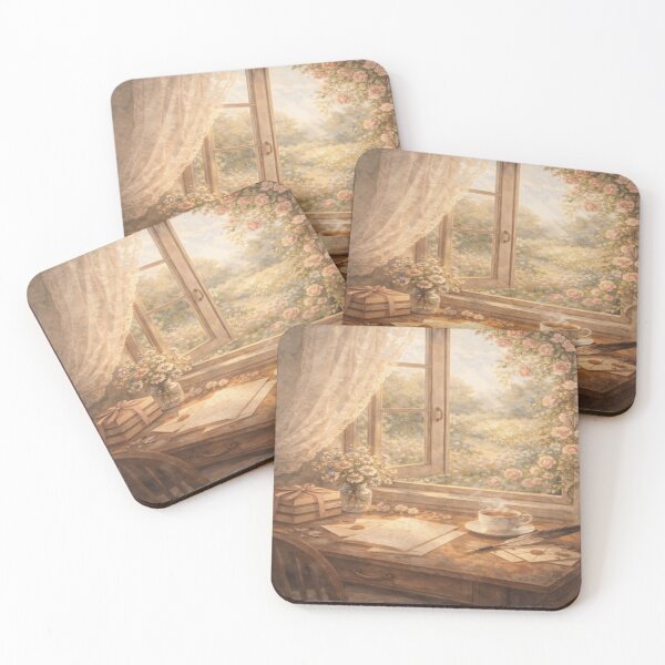 Item preview, Sunlit Writing Nook Letters – Victorian Cottagecore Art designed and sold by ArtFreshStudio.