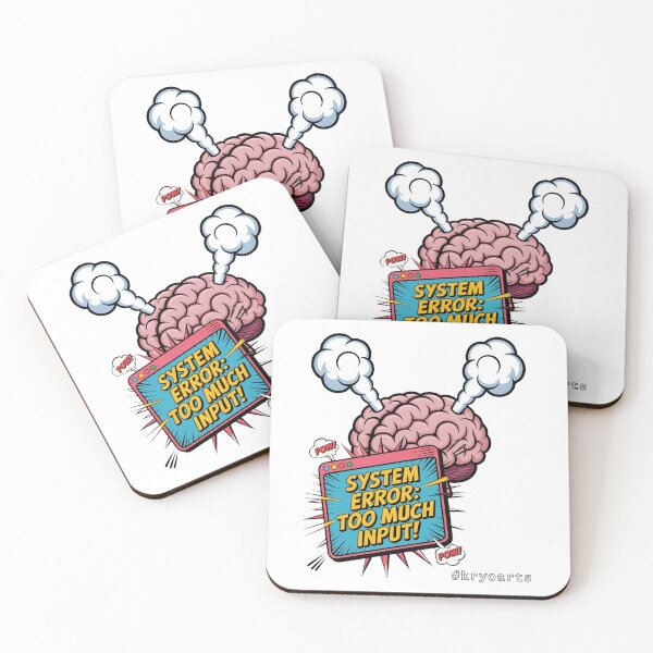 Item preview, Too Much Input! | Funny ADHD Sensory Overload Art designed and sold by kryoarts.