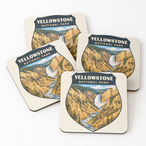 Item preview, Fauna y flora del géiser retro del Parque Nacional de Yellowstone, Wyoming, EE. UU. designed and sold by Gideon Emmerich.