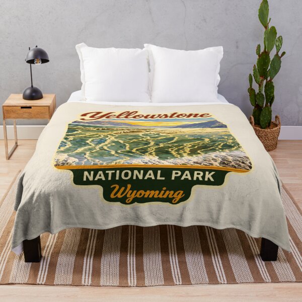 Item preview, Yellowstone National Park Retro Geyser Wildlife, Wyoming US designed and sold by Gideon Emmerich.