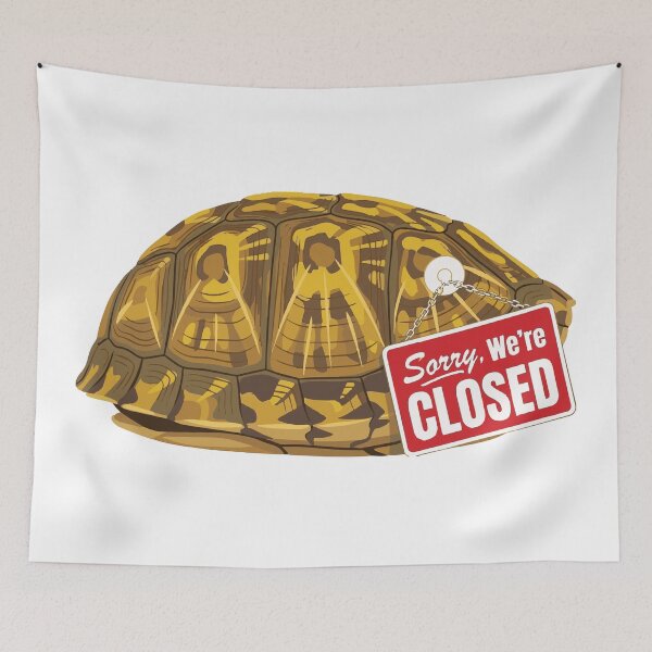 Item preview, Closed For Business Introvert Box Turtle Funny designed and sold by Petzzz.