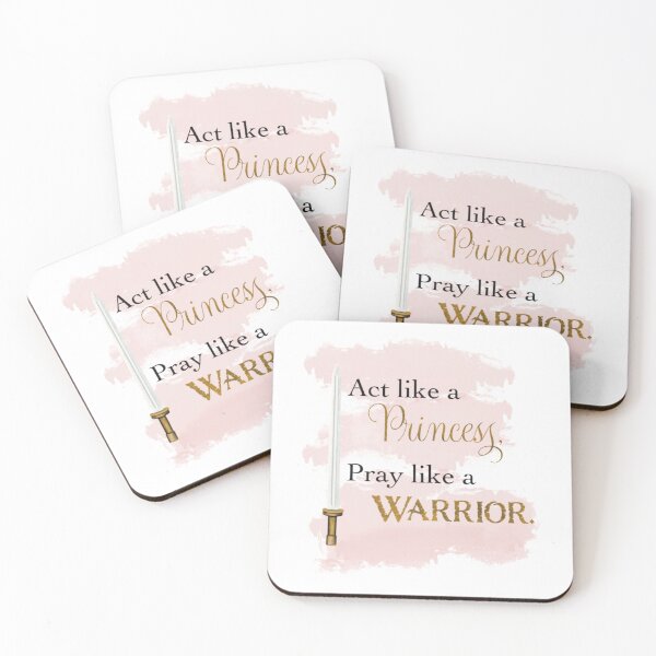 Item preview, Act like a Princess, Pray like a Warrior- – Christian Quote with Sword designed and sold by FruitfullyC.