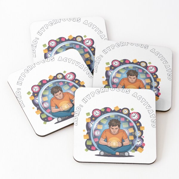 Item preview, ADHD Hyperfocus Activated | Neurodivergent Focus Bubble Art designed and sold by kryoarts.