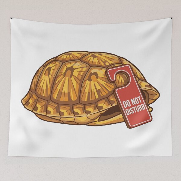 Item preview, Ultimate Introvert Do Not Disturb Box Turtle designed and sold by Petzzz.