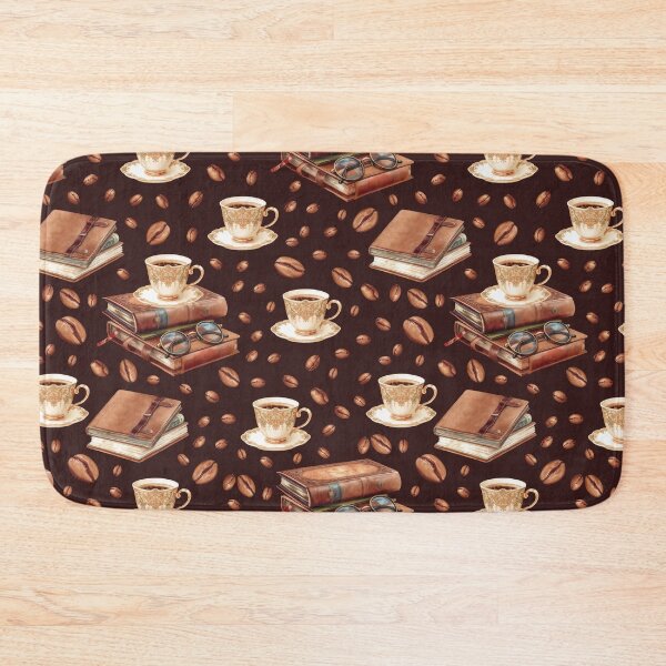Item preview, Coffee Cup Coffee Beans Book Glasses | Gift for Book Lover designed and sold by UnhingedBird.