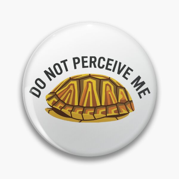 Item preview, Do Not Perceive Me Hiding Box Turtle Meme designed and sold by Petzzz.