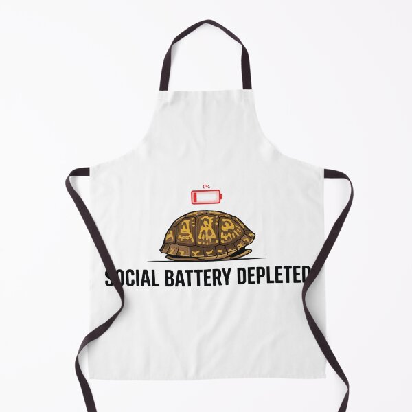 Item preview, Social Battery Zero Percent Closed Box Turtle designed and sold by Petzzz.