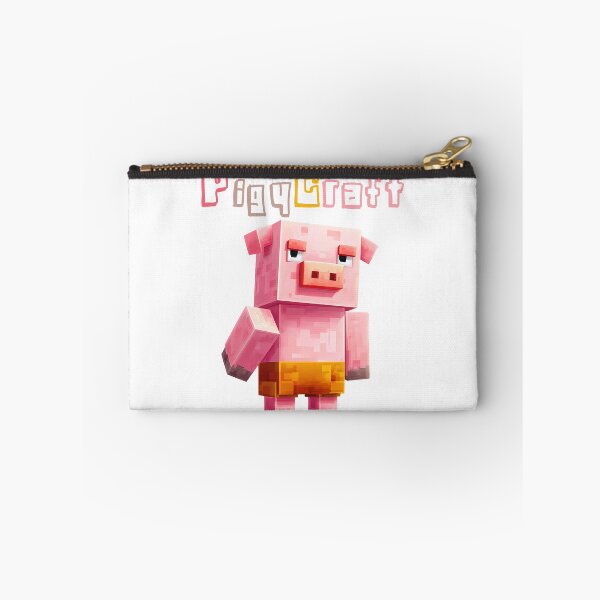 Item preview, PiggyCraft Minecraft Pig - Cute Blocky Lego Style Art Print designed and sold by DesignArtist.ia.